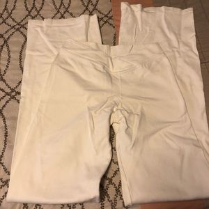 White leggings / jazz pants v front